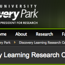 Discovery learning programs, often applied to STEM education, as shown here, image of Purdue University's 'Discovery Learning Research Center' (DLRC) with its "mission of the DLRC is to advance research that revolutionizes learning in the STEM disciplines".